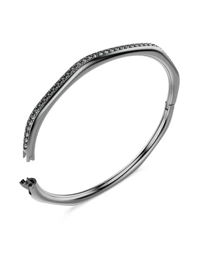 Swarovski Swaroski Dextera Ruthenium Plated Bangle In Metallic