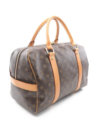 Pre-owned Louis Vuitton 2008 Medium Carryall Monogram Luggage Bag In Brown