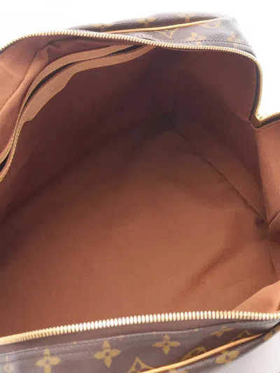 Pre-owned Louis Vuitton 2008 Medium Carryall Monogram Luggage Bag In Brown