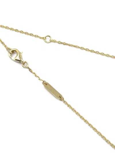 Pre-owned Van Cleef & Arpels 2010 18kt Yellow Gold Alhambra Onyx Necklace