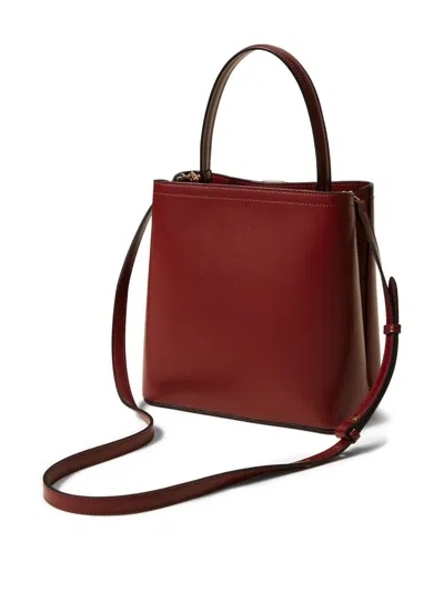 Twinset First Class Chain-link Bucket Bag In Red