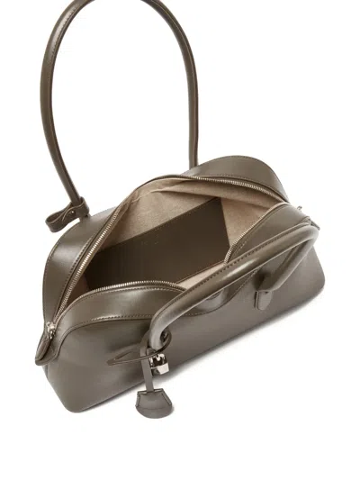 Stella Mccartney Ryder Large Tote Bag In Embossed Grainy Eco Mat In Brown