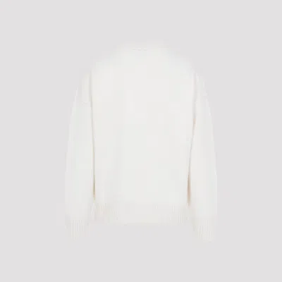 Ami Alexandre Mattiussi Ami De Coeur Logo Sweater In Animal Print