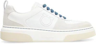 Ferragamo Cassina Low-top Sneakers In White