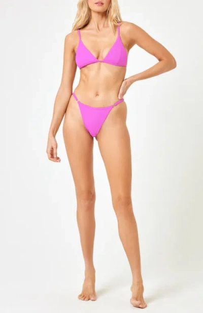 L*space Lspace Remi Bitsy Bikini Bottoms In Pink