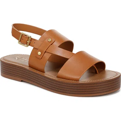 Franco Sarto Women's Genova Round Toe Platform Sandals In Burgundy