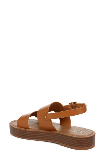 Franco Sarto Women's Genova Round Toe Platform Sandals In Burgundy