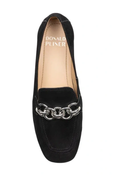Donald Pliner Balinda Leather Loafer In Black