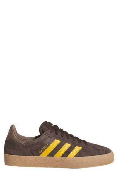 Adidas Originals Adidas Gazelle Adv Skate Shoe In Brown