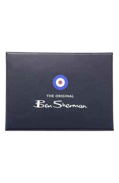 Ben Sherman Plaid Tie & Pocket Square Box Set In Red