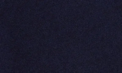 Magaschoni Cashmere Mock Neck Elbow Sleeve Sweater In Blue