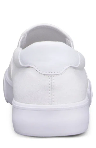 Lugz Clipper Mens Round Closed Toe Slip-on Shoe In White