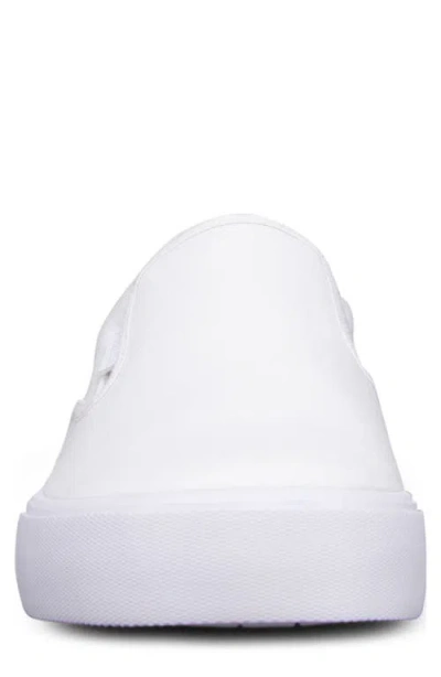 Lugz Clipper Mens Round Closed Toe Slip-on Shoe In White