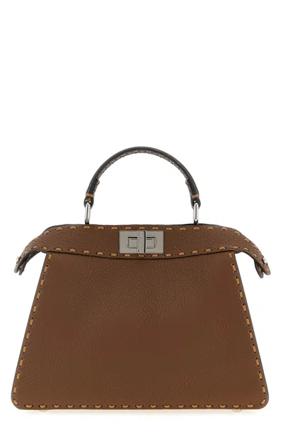 Fendi Peekaboo Iseeu Selleria Macro In Brown