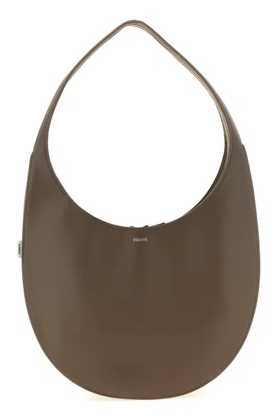 Coperni Medium Curved Shoulder Bag With Top Handle In Neutral