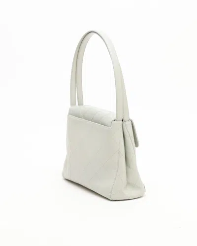 Pre-owned Chanel Cc Quilted Shoulder Bag In Green