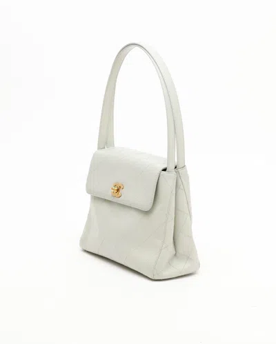 Pre-owned Chanel Cc Quilted Shoulder Bag In Green