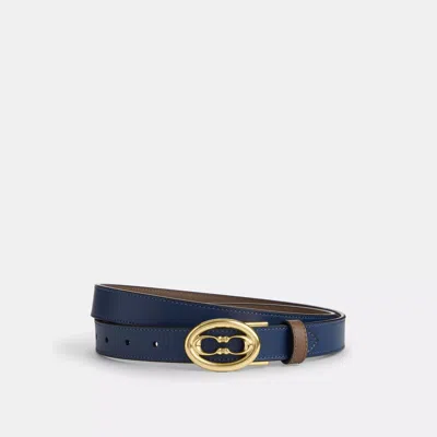 Coach Buckle Cut To Size Belt, 25 Mm In Blue