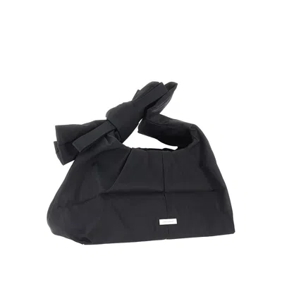 Marc Jacobs 'the Bow Nylon Medium Sack' Bag In Black