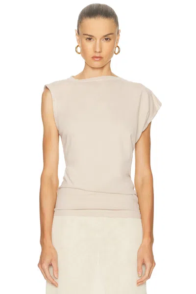 Agolde Beth Tee In Neutral