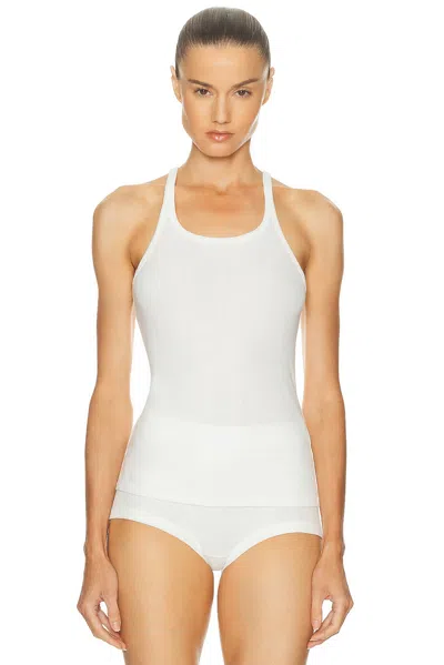 Negative Underwear Pointelle Tank In White