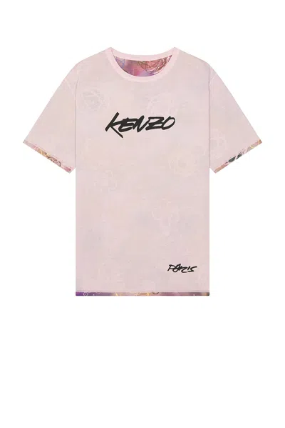 Kenzo Graphic Crew Neck T-shirt In Neutral