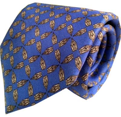 Lazyjack Press Men's Blue Just The Tip Tie In Blue
