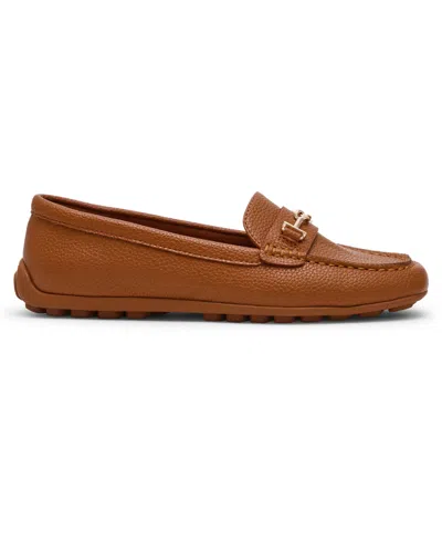 Anne Klein Women's Hanna Slip On Driving Moc Loafers In Brown