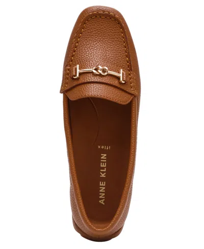 Anne Klein Women's Hanna Slip On Driving Moc Loafers In Brown
