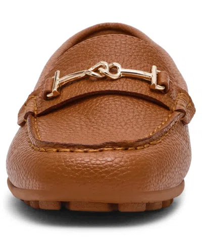 Anne Klein Women's Hanna Slip On Driving Moc Loafers In Brown