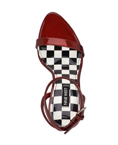 Nine West Reina Sandal In Red