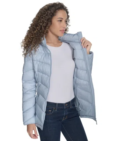 Charter Club Women's Packable Hooded Puffer Coat, Created For Macy's In Blue