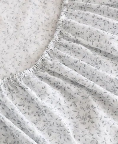 Laura Ashley 300 Thread Count Cotton Sateen 4-pc. Sheet Set, King In Gray