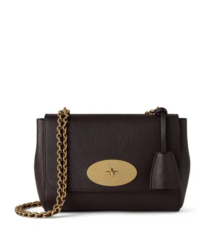 Mulberry Lily Convertible Leather Shoulder Bag In Glossy Goat Black