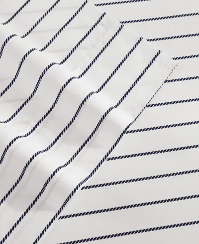 Tommy Hilfiger Printed 200-thread Count Cotton Percale 3-pc. Sheet Set, Twin In White