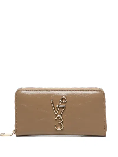 LOGO标牌环绕式拉链钱包