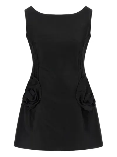Magda Butrym Mini Dress With Rosehip Detail In Black