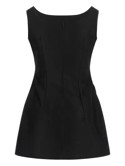 Magda Butrym Mini Dress With Rosehip Detail In Black