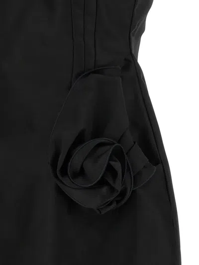 Magda Butrym Mini Dress With Rosehip Detail In Black