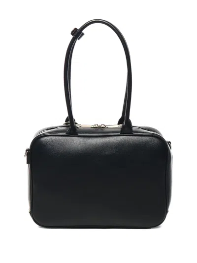 V73 Top-handle Zip-fastening Shoulder Bag In Black