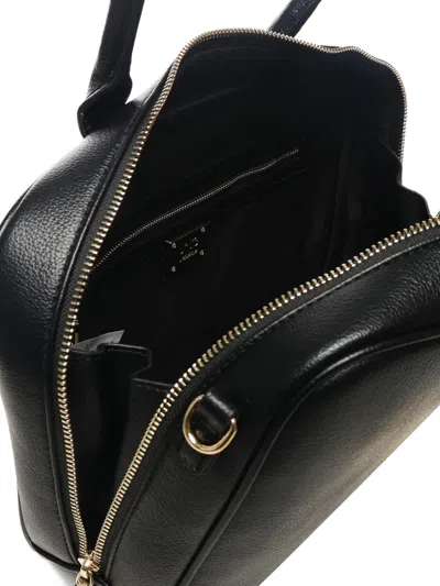 V73 Top-handle Zip-fastening Shoulder Bag In Black