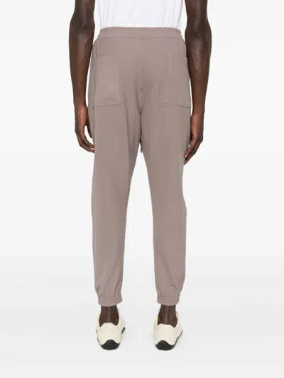 Hamza Sicily Elastic-cuffed Drawstring Trackpants In Brown