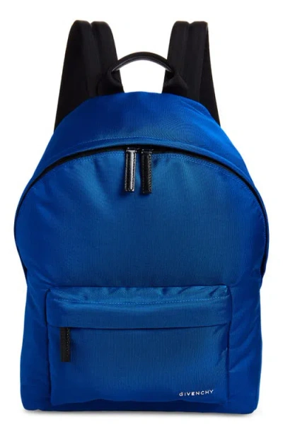 Givenchy Shoulder Straps Backpack With Front Zip Pocket In Blue