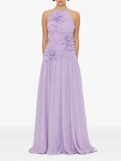 Leo Lin Amya Petal Gown In Purple