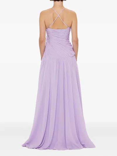 Leo Lin Amya Petal Gown In Purple