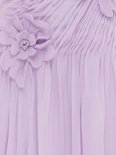 Leo Lin Amya Petal Gown In Purple