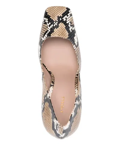 Le Silla 90mm Square-toe Heeled Pumps In Multi