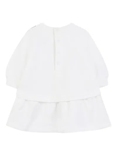 Marc Jacobs Graphic-print Layered Dress In White