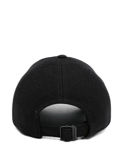 Saint Laurent Cassandre Baseball Cap In Black