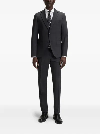 Hugo Boss Slim-fit Shirt In Italian-made Performance-stretch Jersey In White